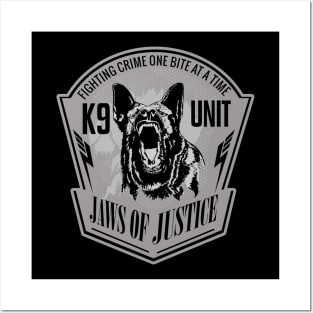 Jaws of Justice  - K-9 Unit  -German Shepherd Posters and Art